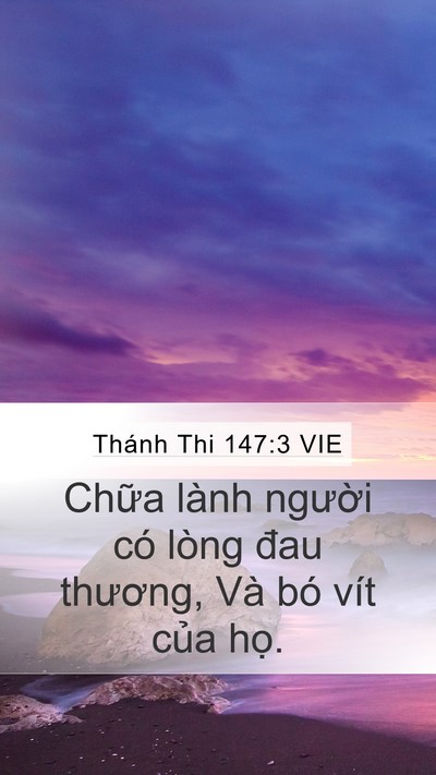 Thánh Thi 147:3 VIE Bible Verse Image
