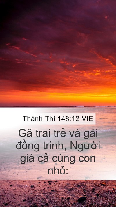 Thánh Thi 148:12 VIE Bible Verse Image