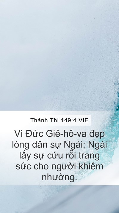 Thánh Thi 149:4 VIE Bible Verse Image