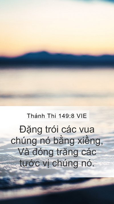 Thánh Thi 149:8 VIE Bible Verse Image