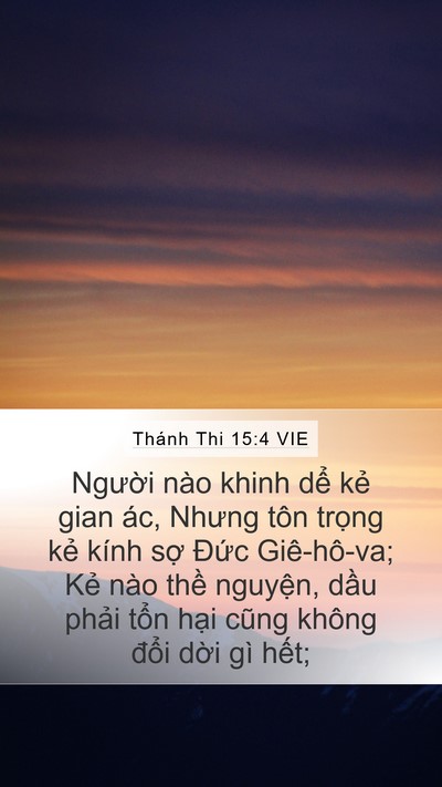 Thánh Thi 15:4 VIE Bible Verse Image