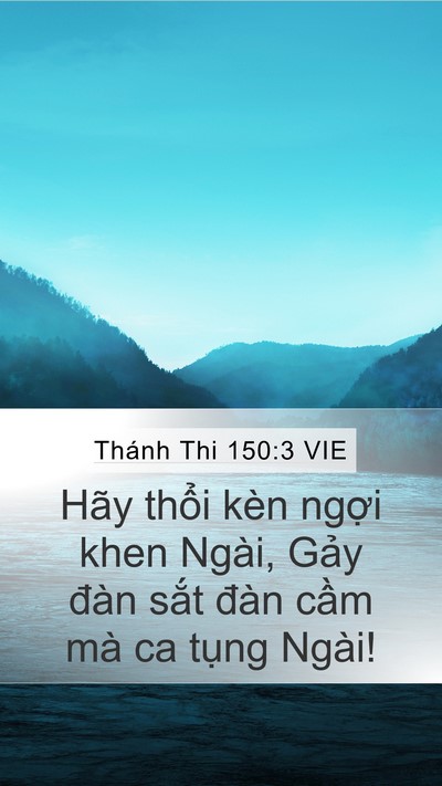 Thánh Thi 150:3 VIE Bible Verse Image