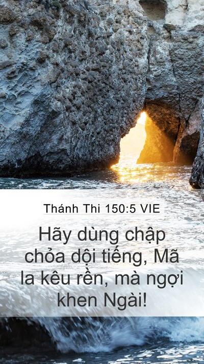 Thánh Thi 150:5 VIE Bible Verse Image