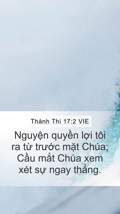 Thánh Thi 17:2 VIE Bible Verse Image