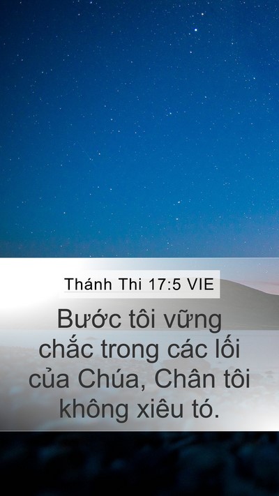 Thánh Thi 17:5 VIE Bible Verse Image