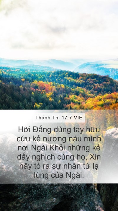 Thánh Thi 17:7 VIE Bible Verse Image