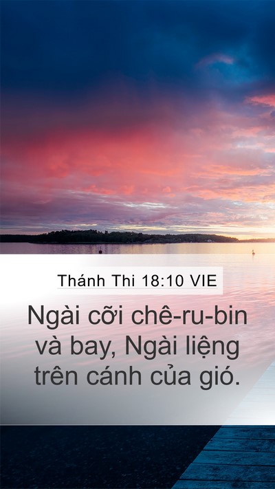 Thánh Thi 18:10 VIE Bible Verse Image