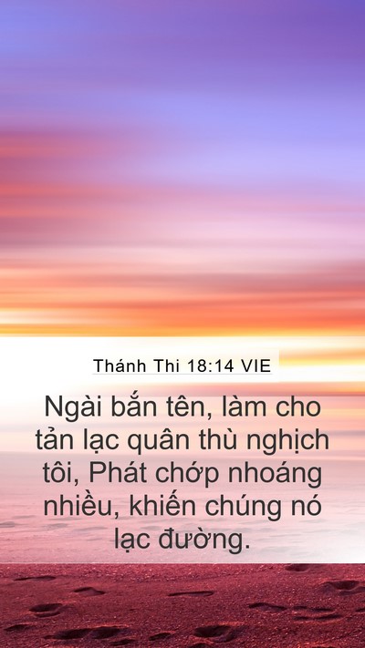 Thánh Thi 18:14 VIE Bible Verse Image