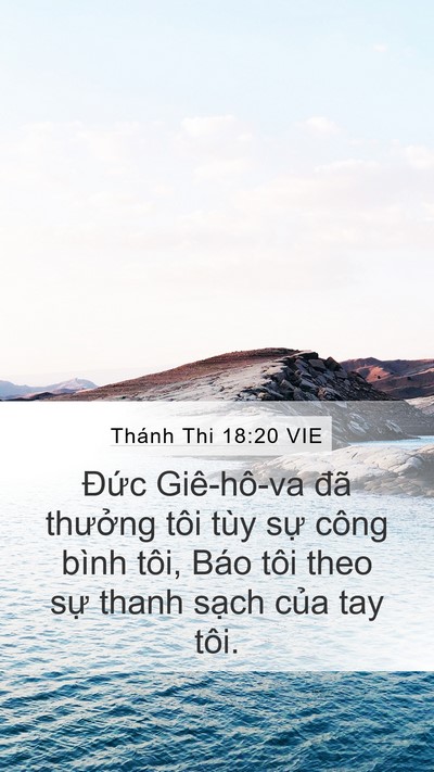 Thánh Thi 18:20 VIE Bible Verse Image