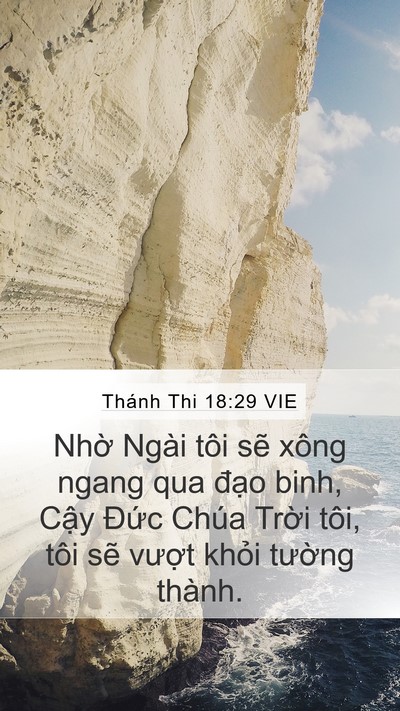Thánh Thi 18:29 VIE Bible Verse Image