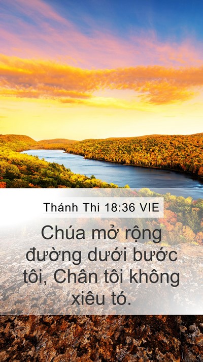 Thánh Thi 18:36 VIE Bible Verse Image