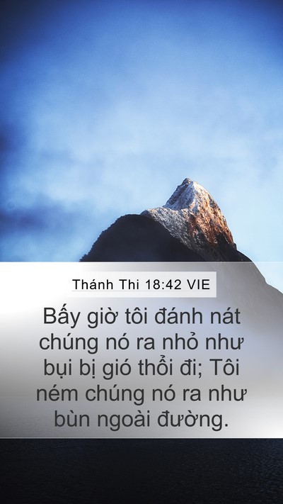 Thánh Thi 18:42 VIE Bible Verse Image