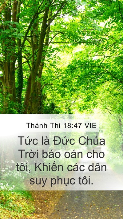 Thánh Thi 18:47 VIE Bible Verse Image