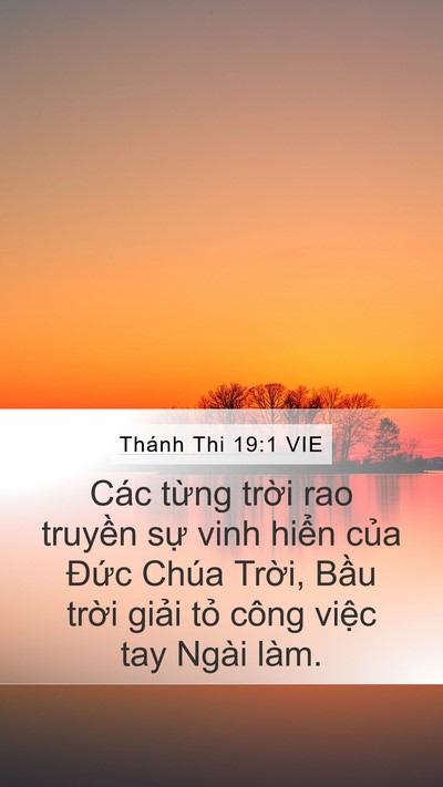 Thánh Thi 19:1 VIE Bible Verse Image
