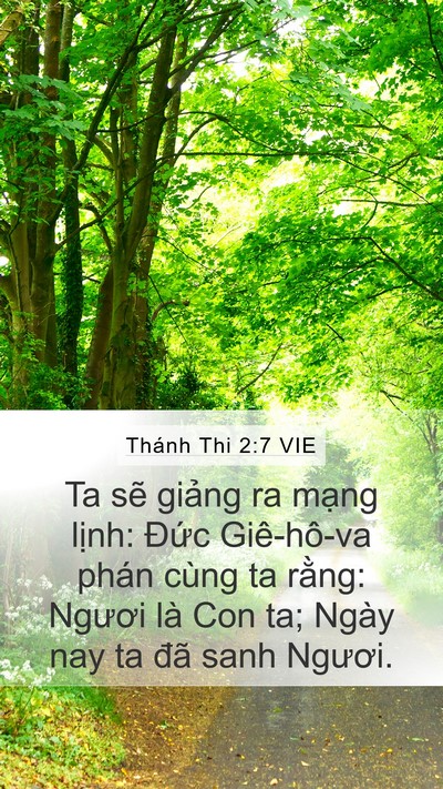 Thánh Thi 2:7 VIE Bible Verse Image