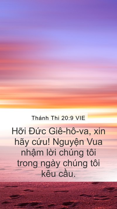 Thánh Thi 20:9 VIE Bible Verse Image