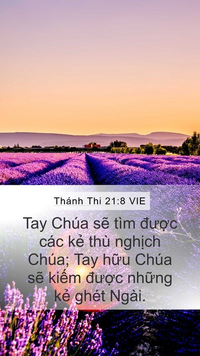 Thánh Thi 21:8 VIE Bible Verse Image