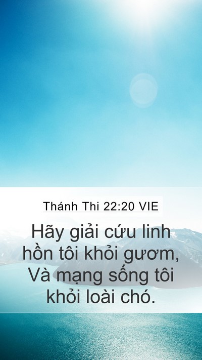 Thánh Thi 22:20 VIE Bible Verse Image