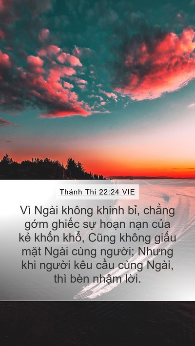 Thánh Thi 22:24 VIE Bible Verse Image