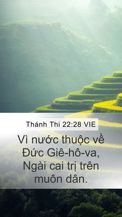Thánh Thi 22:28 VIE Bible Verse Image