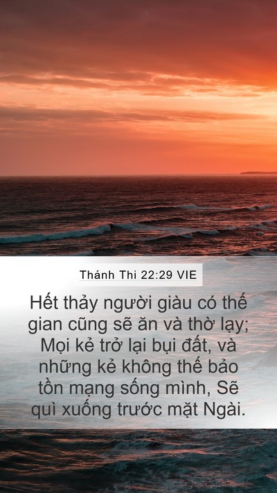Thánh Thi 22:29 VIE Bible Verse Image