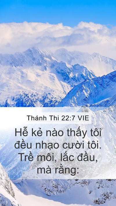 Thánh Thi 22:7 VIE Bible Verse Image