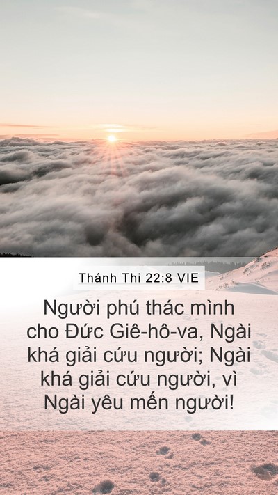 Thánh Thi 22:8 VIE Bible Verse Image