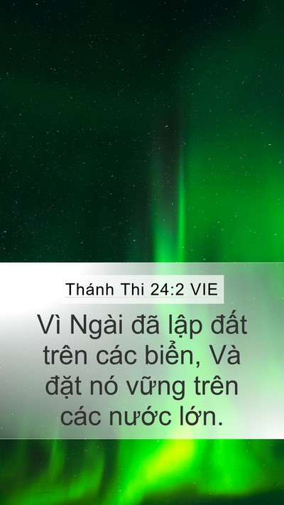 Thánh Thi 24:2 VIE Bible Verse Image