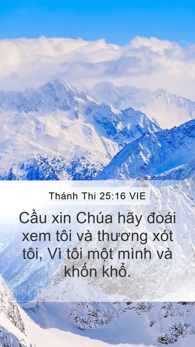 Thánh Thi 25:16 VIE Bible Verse Image