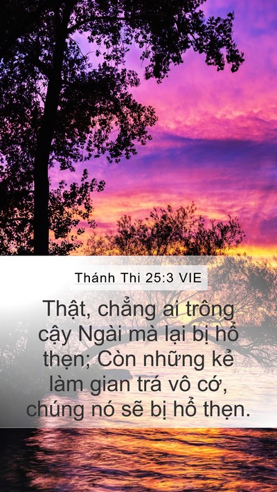 Thánh Thi 25:3 VIE Bible Verse Image
