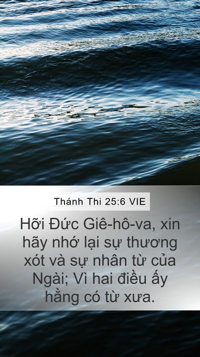 Thánh Thi 25:6 VIE Bible Verse Image