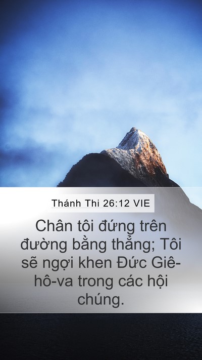 Thánh Thi 26:12 VIE Bible Verse Image