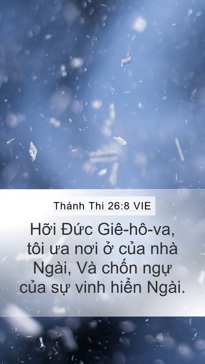 Thánh Thi 26:8 VIE Bible Verse Image