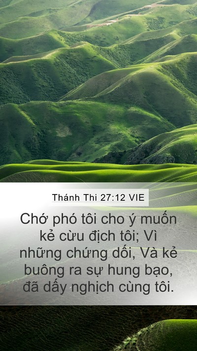 Thánh Thi 27:12 VIE Bible Verse Image
