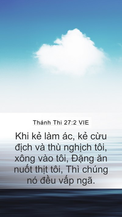 Thánh Thi 27:2 VIE Bible Verse Image