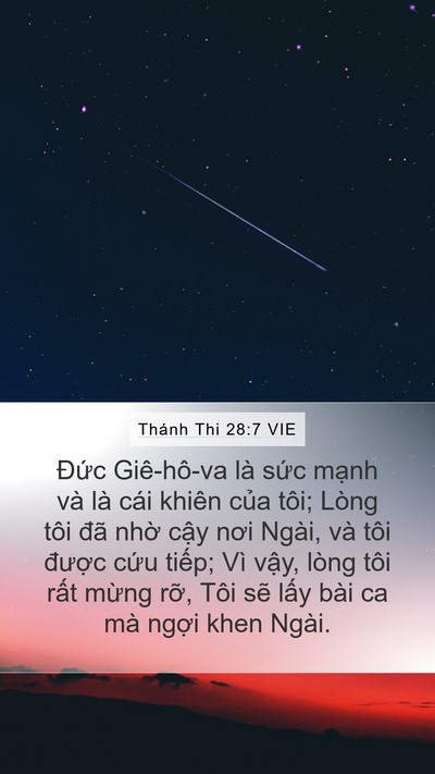 Thánh Thi 28:7 VIE Bible Verse Image