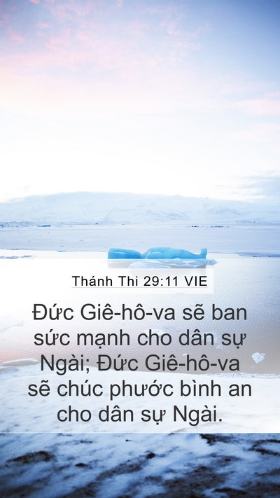 Thánh Thi 29:11 VIE Bible Verse Image