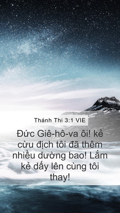Thánh Thi 3:1 VIE Bible Verse Image