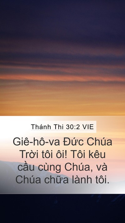 Thánh Thi 30:2 VIE Bible Verse Image