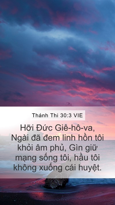 Thánh Thi 30:3 VIE Bible Verse Image