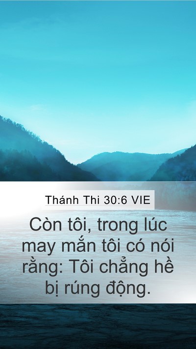 Thánh Thi 30:6 VIE Bible Verse Image