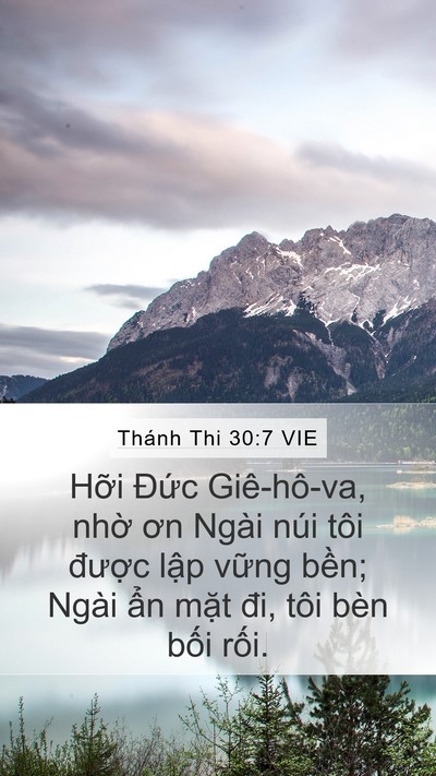 Thánh Thi 30:7 VIE Bible Verse Image