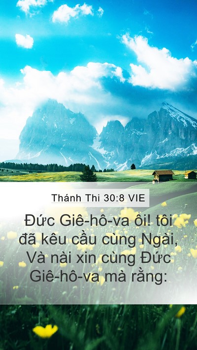 Thánh Thi 30:8 VIE Bible Verse Image