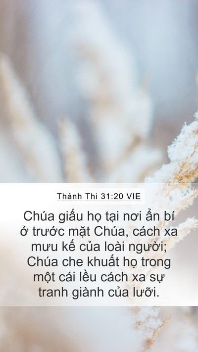 Thánh Thi 31:20 VIE Bible Verse Image