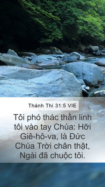 Thánh Thi 31:5 VIE Bible Verse Image