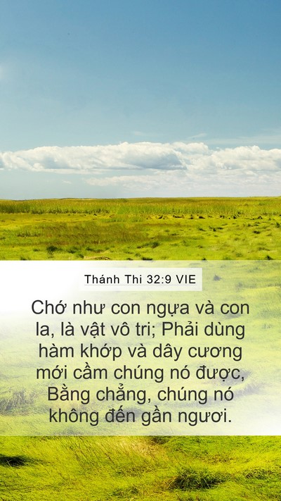 Thánh Thi 32:9 VIE Bible Verse Image