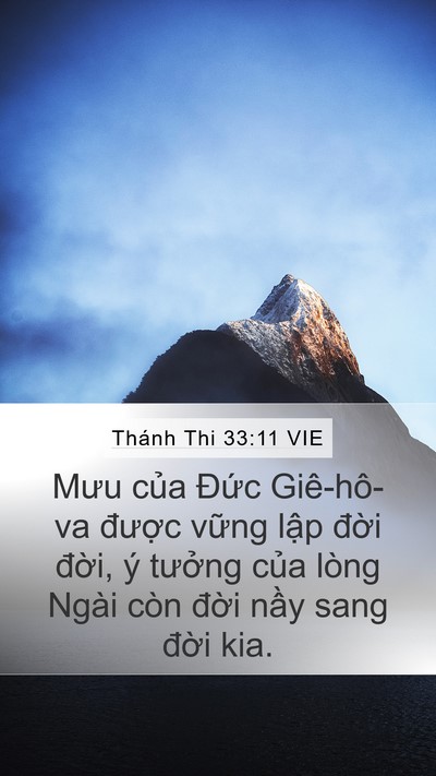 Thánh Thi 33:11 VIE Bible Verse Image