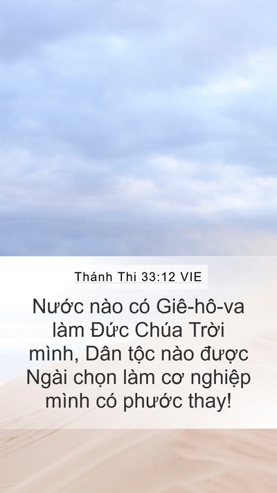 Thánh Thi 33:12 VIE Bible Verse Image