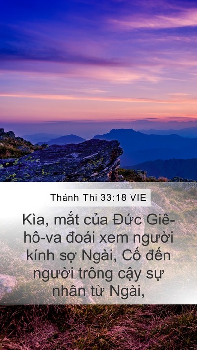 Thánh Thi 33:18 VIE Bible Verse Image