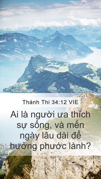 Thánh Thi 34:12 VIE Bible Verse Image